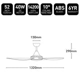 Brilliant Vector 52" DC Ceiling Fan