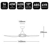 Brilliant Vector 56" DC Ceiling Fan