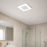 Brilliant White Blizzard Square 330mm DC Exhaust Fan with LED Light