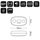Brilliant White Carbon Monoxide Digital Display Alarm