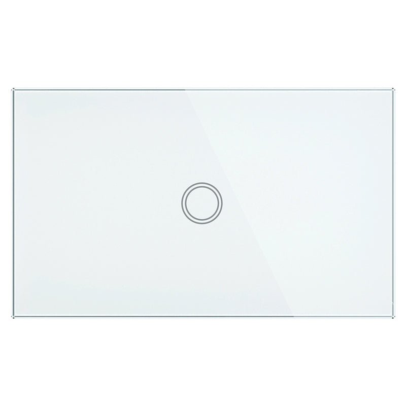 Rectangular white sink with a circular drain on a white background