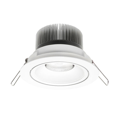 LED downlight on a white background