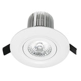 LED downlight fixture on a white background