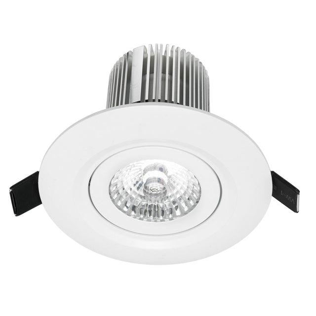 LED downlight fixture on a white background