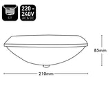 Brilliant White Pacifica-II Oyster Light Kit