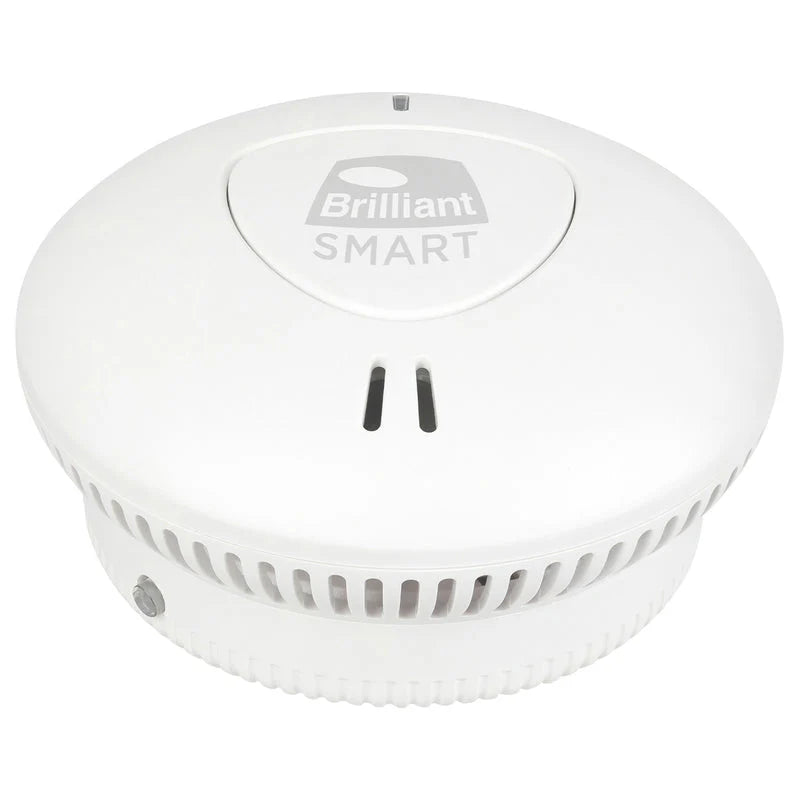 Brilliant White Smart Wi-Fi Interconnected Smoke Alarm