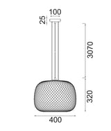 CLA LABU Interior Dome Glass with Segments Pendant Lights