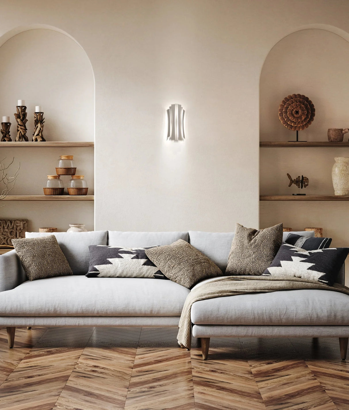 CLA BAGOTA City Series LED Tri-CCT Interior Curved Shape Dimmable Wall Light