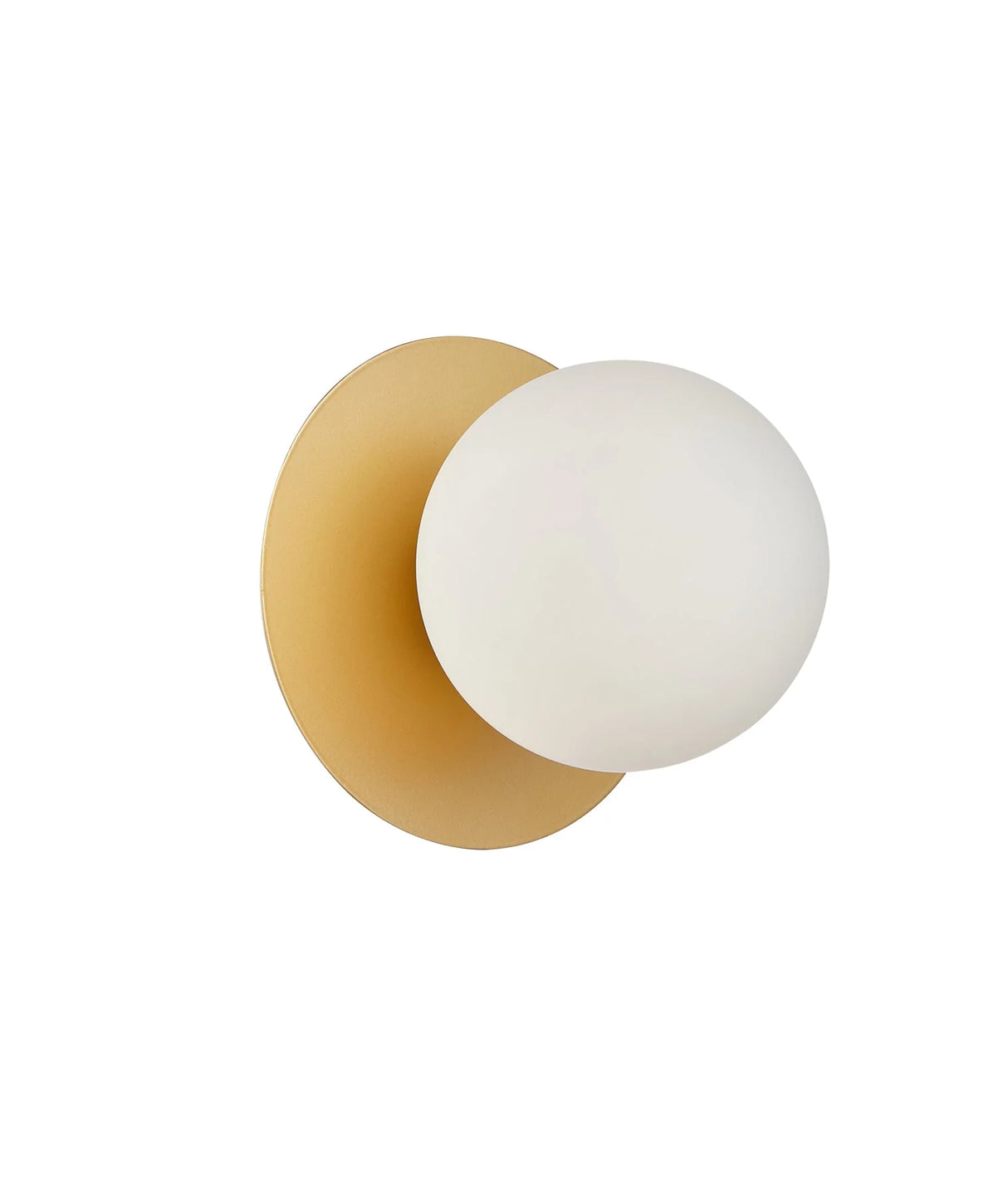 CLA BALLE Interior Round Opal Diffuser with Round Base Wall Lights