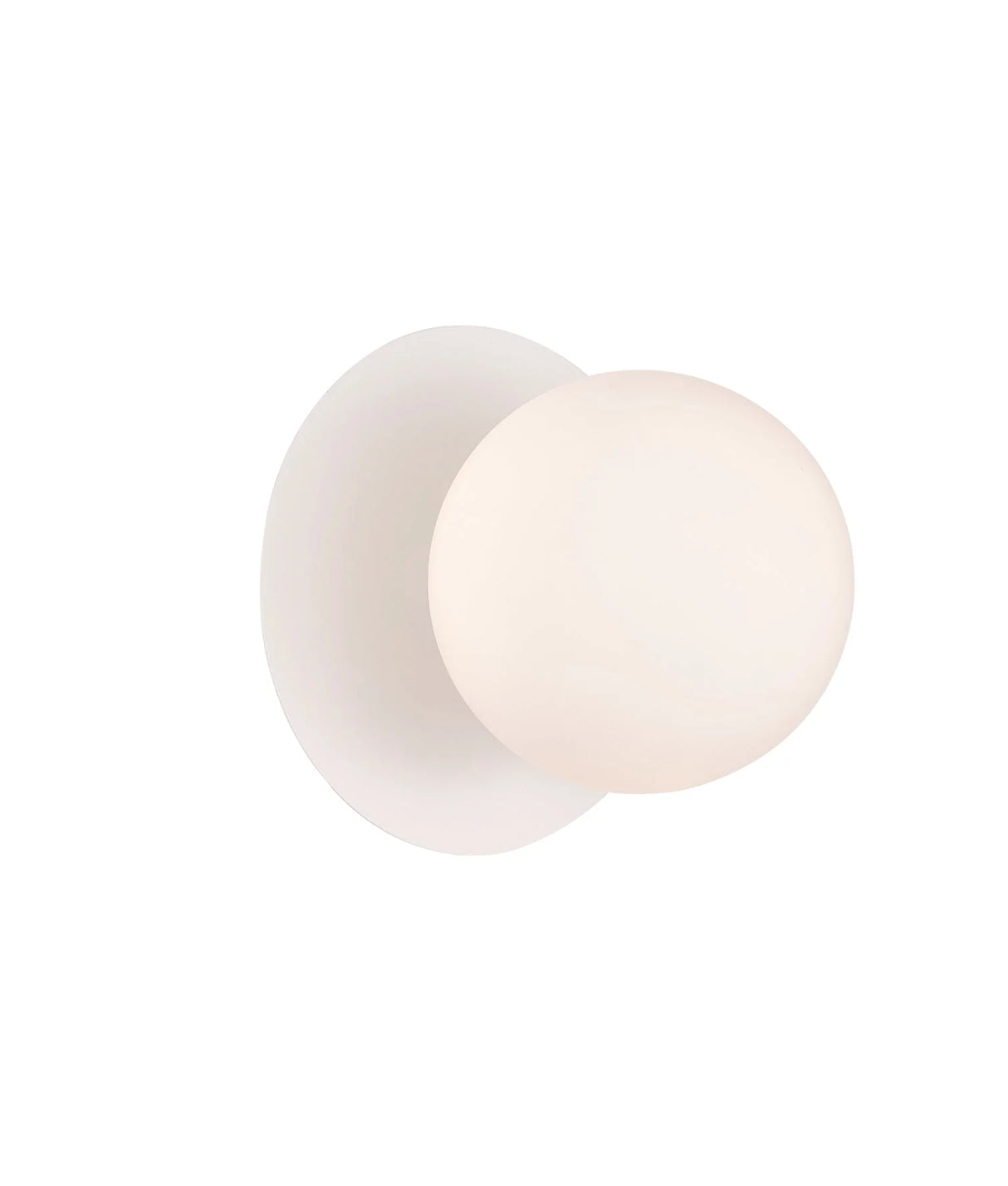 CLA BALLE Interior Round Opal Diffuser with Round Base Wall Lights