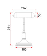 CLA Banca Interior Banker Lamps with Cylindrical Shade