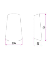 CLA BESTRI LED Tri-CCT Exterior Surface Mounted Cone Up Down Wall Light IP65