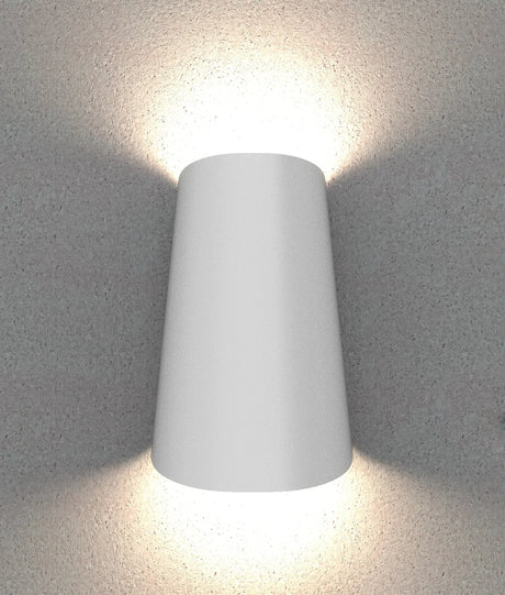 CLA BESTRI LED Tri-CCT Exterior Surface Mounted Cone Up Down Wall Light IP65