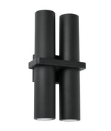 CLA BRILLER Exterior Black Up Down Pillar Spot Light IP65