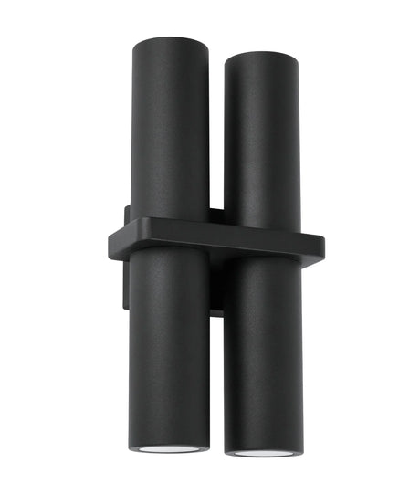 CLA BRILLER Exterior Black Up Down Pillar Spot Light IP65