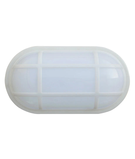 CLA Bulk Oval LED Exterior Bulkhead Lights with Optional Cage IP65