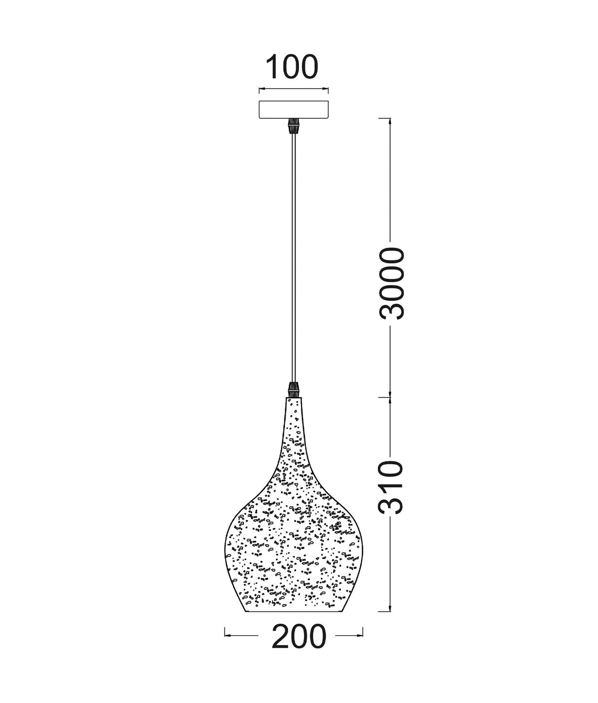 CLA CELESTE Bohemian Rustic Embossed Bell Shape Pendant Light