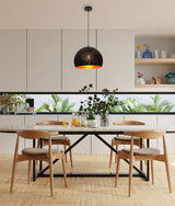 CLA CELESTE Bohemian Rustic Embossed Dome Shape Pendant Light