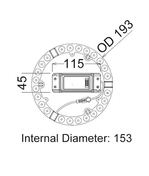 CLA Cktri LED Tri-CCT Oyster Conversion Kits 12-24W