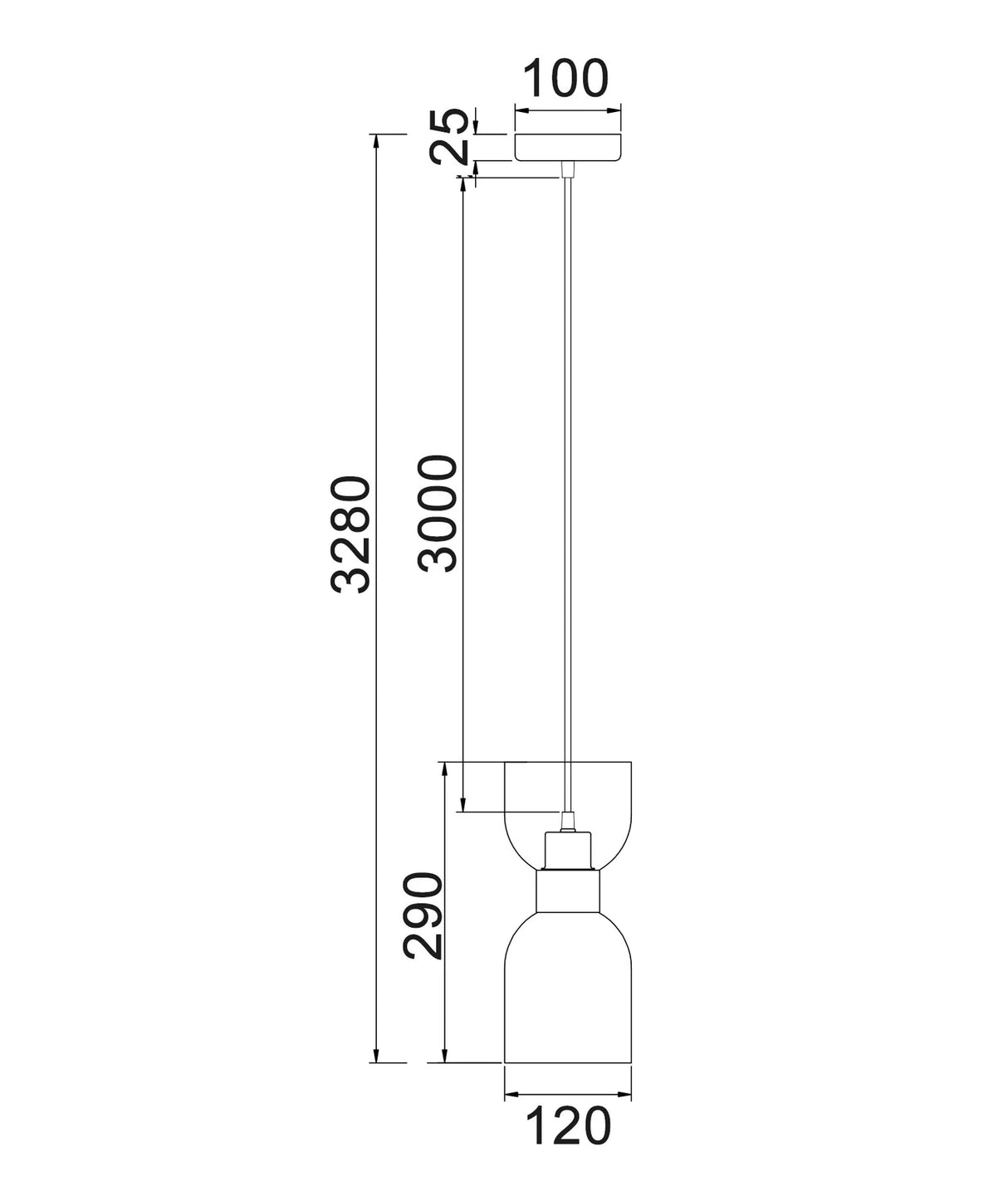 CLA CLESSIDRA Interior Ellipse Pendant Light