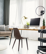 CLA Collo Cone Shade with Antique Brass Highlight Table Lamps