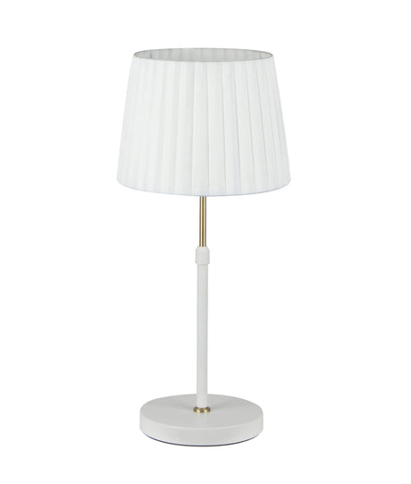 CLA Crecer Interior Slanted Pleated Shade Height Adjustable Table Lamps