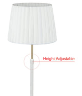 CLA Crecer Interior Slanted Pleated Shade Height Adjustable Table Lamps
