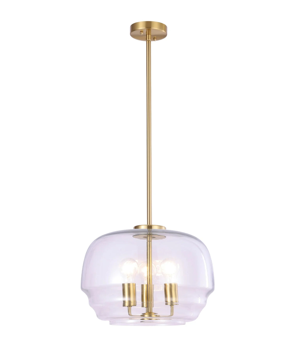 CLA CUAD Interior Clear Wine Glass Shape Glass Shade Pendant Light