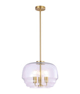 CLA CUAD Interior Clear Wine Glass Shape Glass Shade Pendant Light