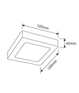 CLA Dimmable Surface Mounted Oyster Lights Square