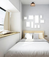 CLA Diyvintaj D.I.Y. Dome Ribbed Glass Batten Fix Ceiling Lights