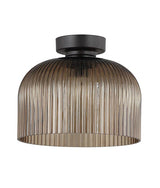 CLA Diyvintaj D.I.Y. Dome Ribbed Glass Batten Fix Ceiling Lights