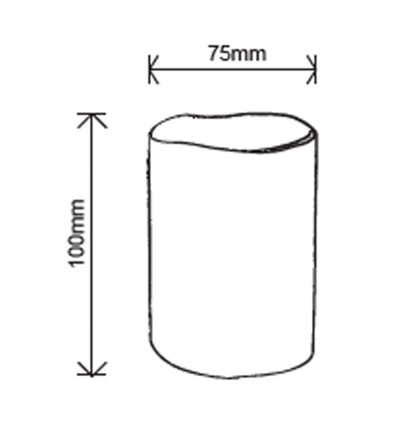 CLA Flamewax Led Candle Replica Wax Table Pillar Tea Light