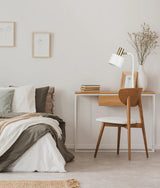 CLA Flotar Interior Cylinder Iron Shade with Antique Brass Highlight Table Lamps