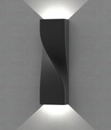 CLA GIROTRI Large Exterior LED Tri-CCT Surface Mounted Up Down Twist Wall Lights IP65