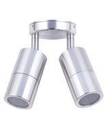 CLA GU10 Exterior Wall Pillar Spot Lights (Anodized Aluminium) IP65