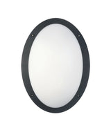 CLA Bulk Oval LED Exterior Bulkhead Lights IP66 IK10 Black