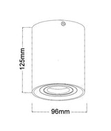 CLA Surface Gu10 Round Gimbal Surface Mounted Ceiling Downlights