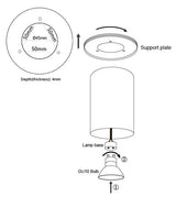 CLA Surface Gu10 Round Surface Mounted Ceiling Downlights