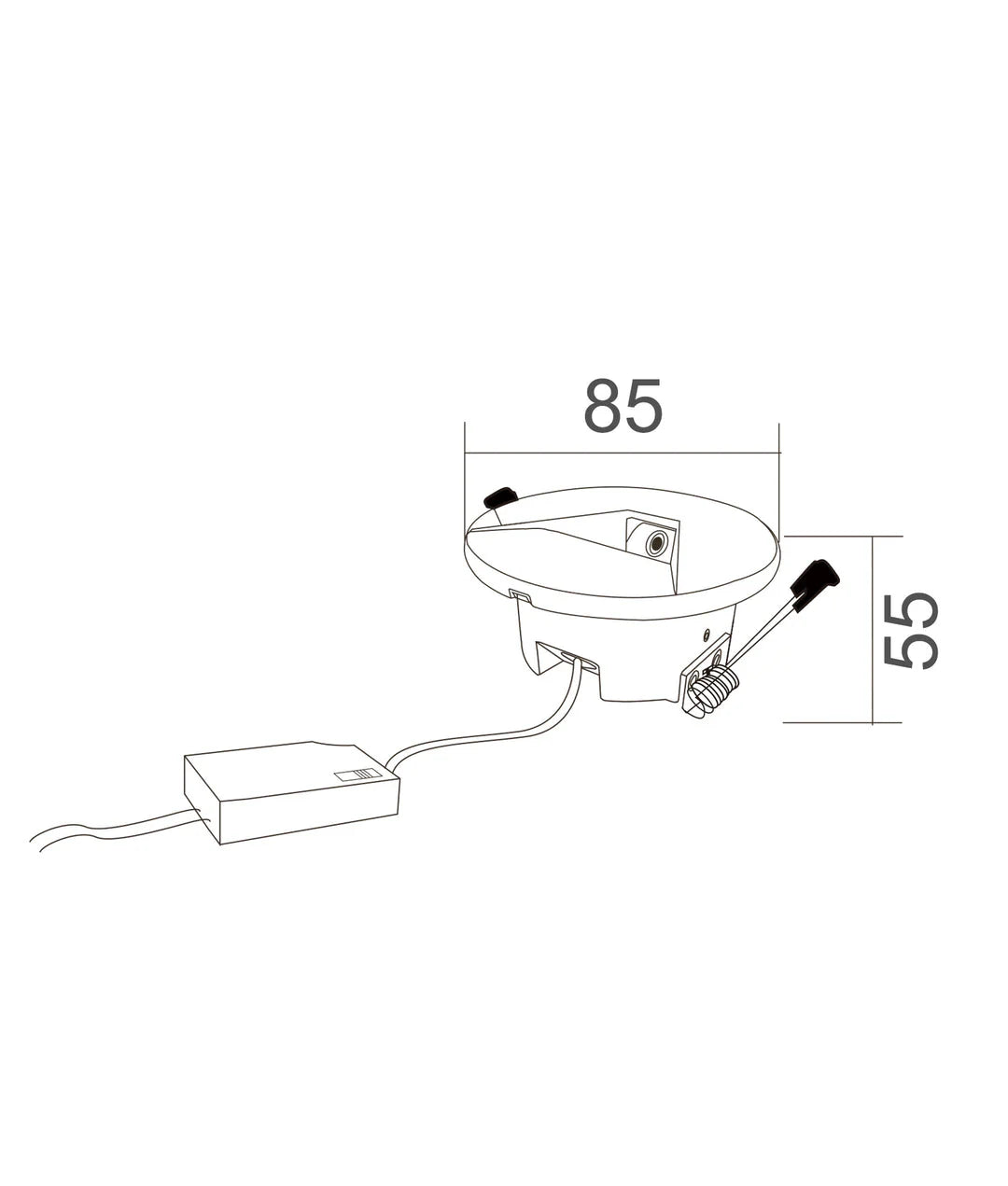 CLA Interior LED Tri-CCT Recessed Round Step Lights