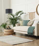 CLA Jambes Drum Shade with Antique Brass Tripod Floor Lamps