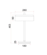 CLA Kello Interior Drum Shade Table Lamps