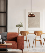 CLA Kupol Interior LED Tri-CCT Dome with Brass Highlight Pendant Lights