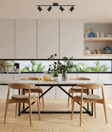 CLA Lengan Interior Four Heads Adjustable Round Base Spot Lights