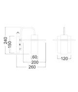 CLA Lucerna Interior Cylinder Round Hat Marble Shade Brass Highlight Wall Light