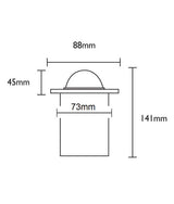 CLA Mr16 Recessed Inground Up Lights Small Faceplate with Eyelid IP67