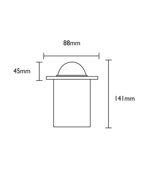 CLA Mr16 Recessed Inground Up Lights Small Faceplate with Eyelid IP67