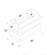 CLA NAGOYA City Series LED Tri-CCT Interior Rectangular Up/Down Dimmable Wall Light