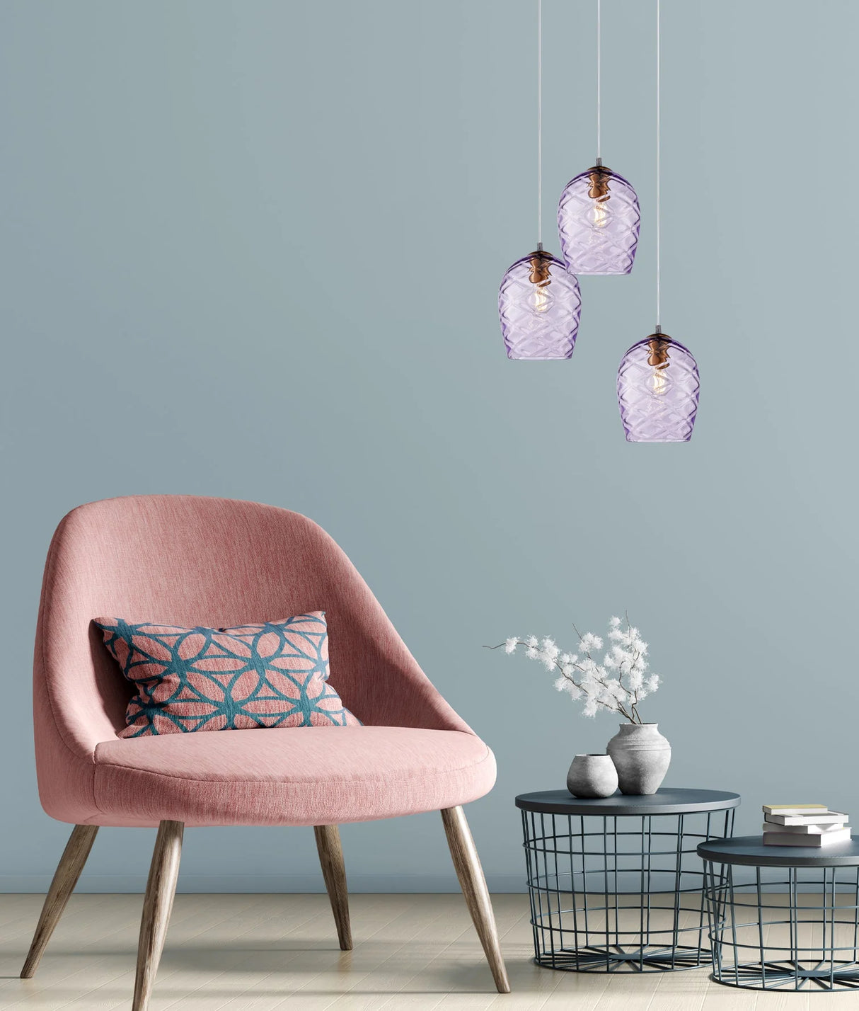 CLA Neta nterior Wine Glass Shade Segmented Pendant Lights