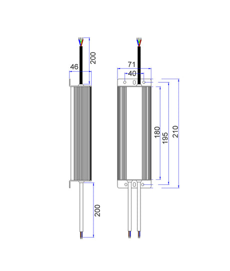 CLA OTTER5 12V 150W Waterproof Constant Voltage LED Driver IP67